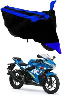 AutoRash Two Wheeler Cover for Suzuki(Gixxer, Black, Blue)