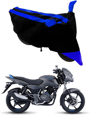 APNEK Two Wheeler Cover for Bajaj(Pulsar 125, Black, Blue)