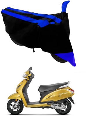 Ascension Two Wheeler Cover for Honda(Activa 6G, Black, Blue)