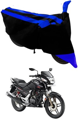 Ascension Two Wheeler Cover for Hero(CBZ, Black, Blue)