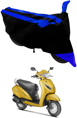 APNEK Two Wheeler Cover for Honda(Activa 5G, Black, Blue)