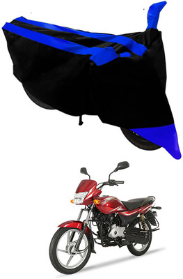 AutoRash Two Wheeler Cover for Bajaj(Platina, Black, Blue)