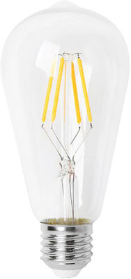 KRISHA RATAN 4 W Basic Round E27 Flouroscent Bulb(Yellow)