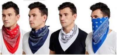 CozyFox Men & Women, Boys & Girls, Baby Boys & Baby Girls Printed Bandana(Pack of 4)