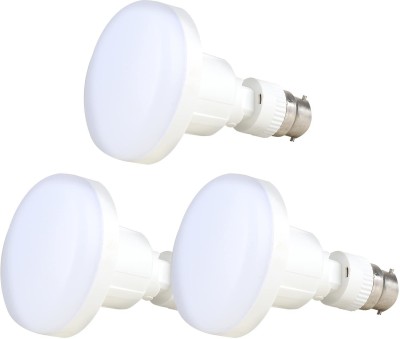 KLICK 10 W Round 2 Pin LED Bulb(White, Pack of 3)
