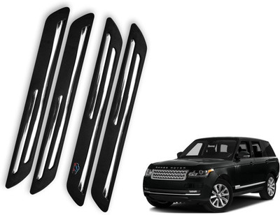 Max In Rubber Car Bumper Guard(Black, Silver, Pack of 4, Volkswagen, S60)