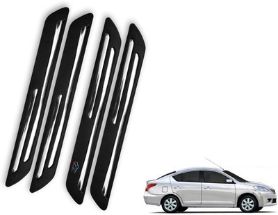 Max In Rubber Car Bumper Guard(Black, Pack of 4, Hyundai, Hexa)