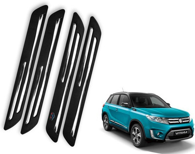 Max In Rubber Car Bumper Guard(Black, Pack of 4, Range Rover, Altis)
