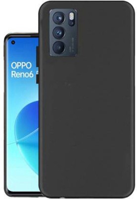 Mobilecovers Back Cover for Oppo Reno 5 Pro, Plain, Case, Cover(Black, Shock Proof, Silicon, Pack of: 1)