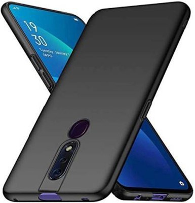 Mobilecovers Back Cover for Oppo f11 pro, Plain, Case, Cover(Black, Shock Proof, Silicon, Pack of: 1)