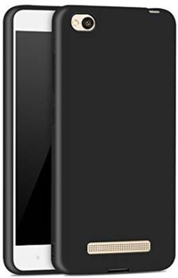 Mozo Mobilecovers Back Cover for Redmi 5a, Plain, Case, Cover(Black, Shock Proof, Silicon, Pack of: 1)
