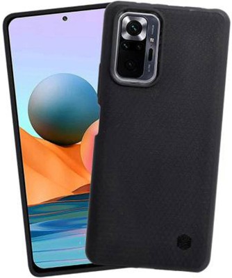 Zuap Back Cover for Redmi note 10 Pro, Note 10 Pro Max, Plain, Case, Cover(Black, Shock Proof, Silicon, Pack of: 1)