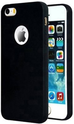 Mobilecovers Back Cover for IPhone 5, Plain, Case, Cover(Black, Shock Proof, Silicon, Pack of: 1)