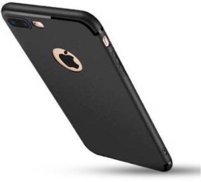 Mozo Mobilecovers Back Cover for Apple Iphone 8 Plus, Plain, Case, Cover(Black, Shock Proof, Silicon, Pack of: 1)