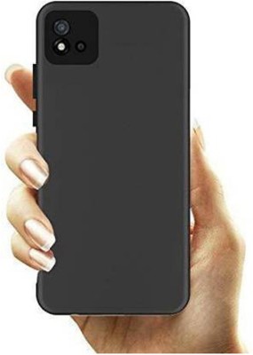 Mobilecovers Back Cover for Realme C20, Plain, Case, Cover(Black, Shock Proof, Silicon, Pack of: 1)