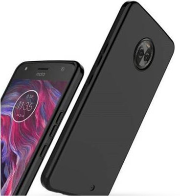 Mobilecovers Back Cover for Motorola Moto X4, Plain, Case, Cover(Black, Shock Proof, Silicon, Pack of: 1)