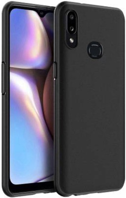 Mobilecovers Back Cover for Samsung Galaxy A10s, Plain, Case, Cover(Black, Shock Proof, Silicon, Pack of: 1)