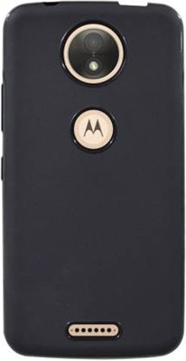 Zuap Back Cover for Moto c, Plain, Case, Cover(Black, Shock Proof, Silicon, Pack of: 1)