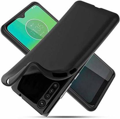 Zuap Back Cover for Moto One Fusion+ , Plain, Case, Cover(Black, Shock Proof, Silicon, Pack of: 1)