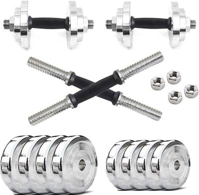 YMD Home Gym Set, Steel Dumbbell Set, Steel Dumbbell Plates (3kg x 4 + 1kg x 4). Adjustable Dumbbell