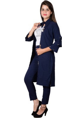 PERFECTPIVOT Women Ethnic Top Pant Ethnic Jacket Set