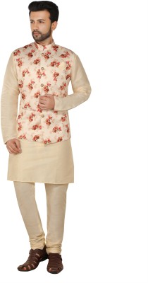 Paul Street Men Kurta Churidar Ethnic Jacket Set