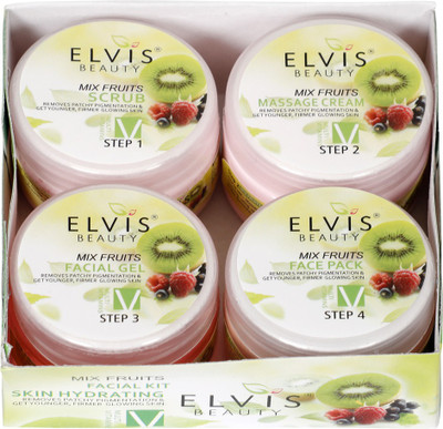 ELVIS BEAUTY Mix Fruit Facial kit 200g(4 x 2.5 ml)