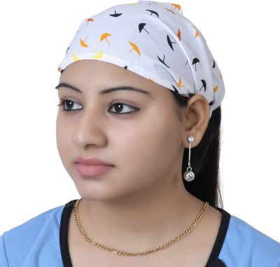 NNR PRINTED FLOWER BANDANA Head Band(White)