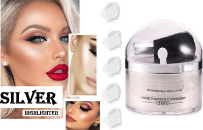 Latixmat PROFESSIONAL Loose Powder And Shimmer  Highlighter(SILVER)