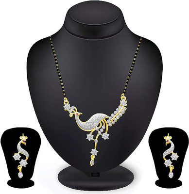 Krishna Creation Alloy Gold-plated Silver Jewellery Set(Pack of 1)