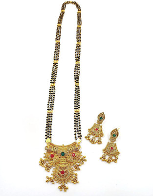 Krishna Creation Alloy Gold-plated Gold Jewellery Set(Pack of 1)