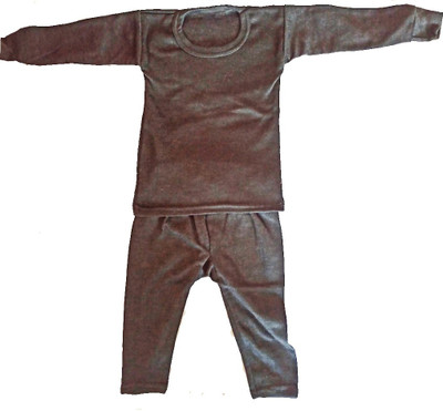 Deal4Online Top - Pyjama Set For Baby Boys & Baby Girls(Brown, Pack of 1)