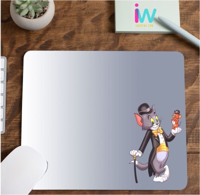 InkWynk Tom and Jerry Printed Mousepad(Cream White)