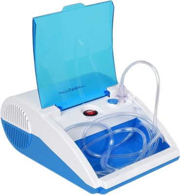 AccuSure Compressor Nebulizer Machine Kit with Mouth Piece Child and Adult Mask NebulizerWhite Blue