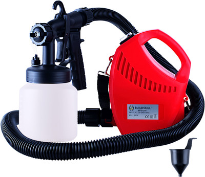 BUILDSKILL Professional Heavy Duty DIY Platinum Sprayer 800 Watt BPS1200-Red HVLP Sprayer deal from flipkart