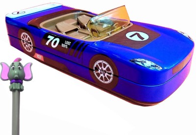 TECHNOCHITRA Sport Car Shape na Art Metal Pencil Box(Set of 1, Blue)