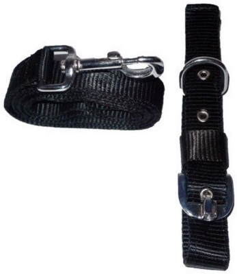 Pet Club51 Pet Club51 Dog Collar & Leash(Large, Black)