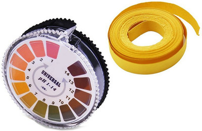 Parijata Litmus Paper | Litmus Paper ph scale | Litmus Paper Strips | ph paper and Univeral Indicator | ph Paper for acid and base | Litmus Paper Indicator | ph Paper roll 5 metres Ph Test Strip(1 - 14)