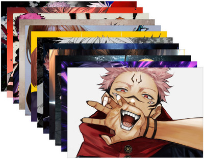 Pack of 12 Jujutsu Kaisen Poster Photo Set | Anime Poster | HD+ Photos (Size - A3) Photographic Paper(12 inch X 18 inch, 300GSM Thick Paper, Rolled in Safety tube)