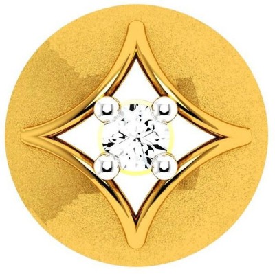 PC Chandra Jewellers BIS Hallmarked 22kt Yellow Gold Nose Wire