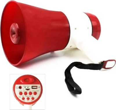 CRETO Bluetooth Megaphone(Loud-Speaker)/USB & Memory card input with sound control system/ Rechargeable/ Best for announcement/horn/audio player Bluetooth_Handheld_Megaphone_Loudspeaker Indoor, Outdoor PA System(20 W)