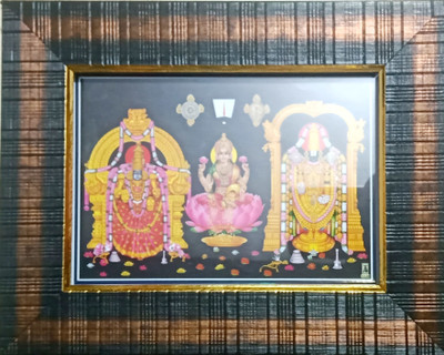 FRAMTASTIC Tirupathi Balaji Laxmi Religious Frame