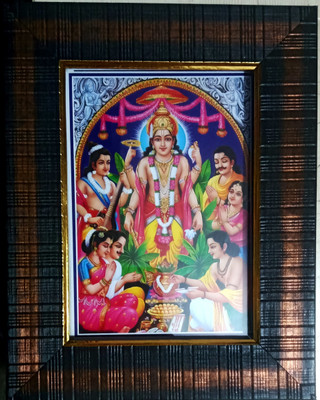 Framania Lord Satyanarayana Vishnu Avatar Religious Frame