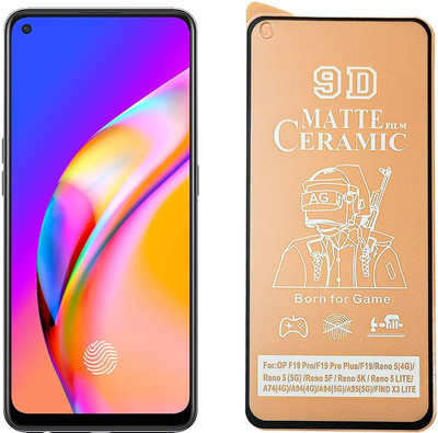 DC Electro Edge To Edge Screen Guard for Oppo F19/Oppo 19 Pro/F19 Pro Plus 9D Full Cover Ceramic Matte Screen Guard (BORN GAME)(Pack of 1)