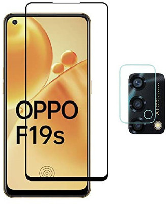 ISAAK Edge To Edge Tempered Glass for OPPO F19s Edge to Edge, Full Glue, 11D Tempered Glass And Back Camera Lens Protector (Combo Pack)(Pack of 2)