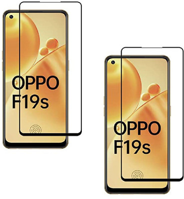 ISAAK Edge To Edge Tempered Glass for OPPO F19s Edge to Edge, Full Glue, 11D Tempered Glass(Pack of 2)