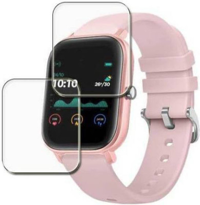 JSGROWITTECH Edge To Edge Tempered Glass for pebble pace smart watch(Pack of 2)