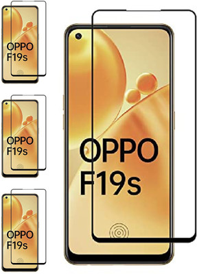 ISAAK Edge To Edge Tempered Glass for OPPO F19s Edge to Edge, Full Glue, 11D Tempered Glass(Pack of 4)