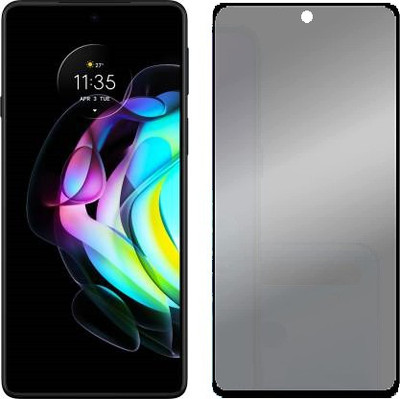 ECMERED Edge To Edge Tempered Glass for Motorola G42, Moto G42 Privacy(Pack of 1)