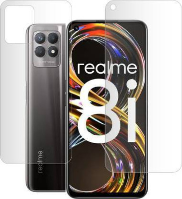 PONDRIK Front and Back Screen Guard for Realme 8i(Pack of 2)